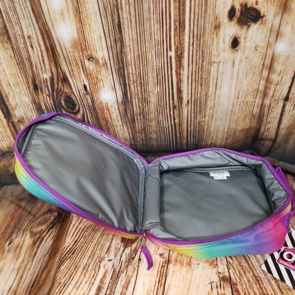 NEW!! LOL Surprise OMG Zip-Up Multicolor Glitter 7.5" x 9" Handled Lunch Box - Picture 8 of 11